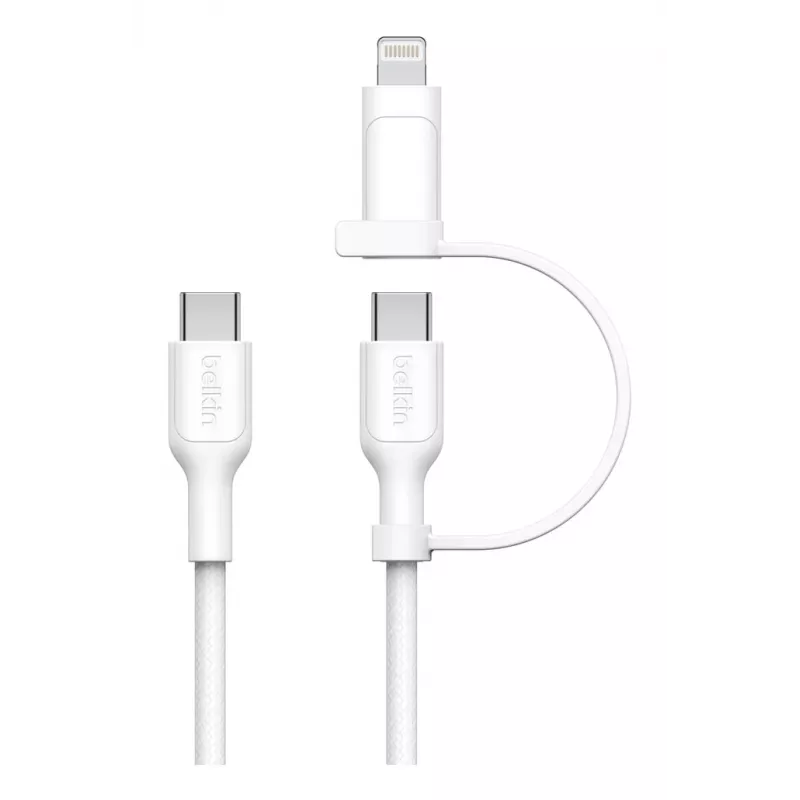 Kabel USB Belkin BoostCharge Pro 1,5 m USB C USB C/Lightning biały