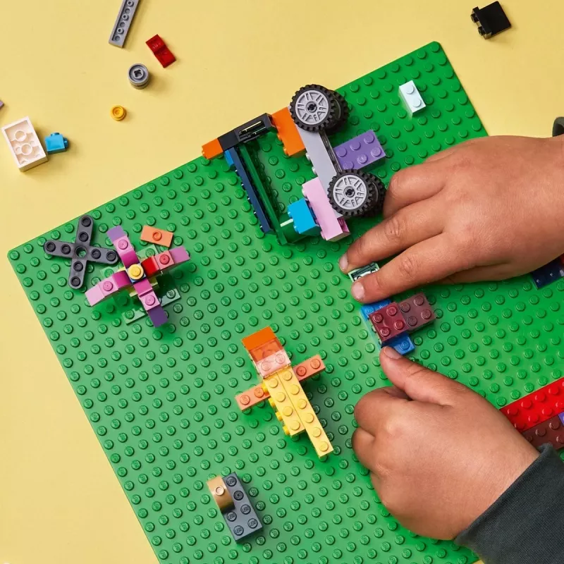 LEGO 11023 Classic Zielona Podstawa Kwadrat 32x32 Kołki Budowlana Trawiasta Podstawa do Budowania i Eksponowania Zestaw Pojedynczy