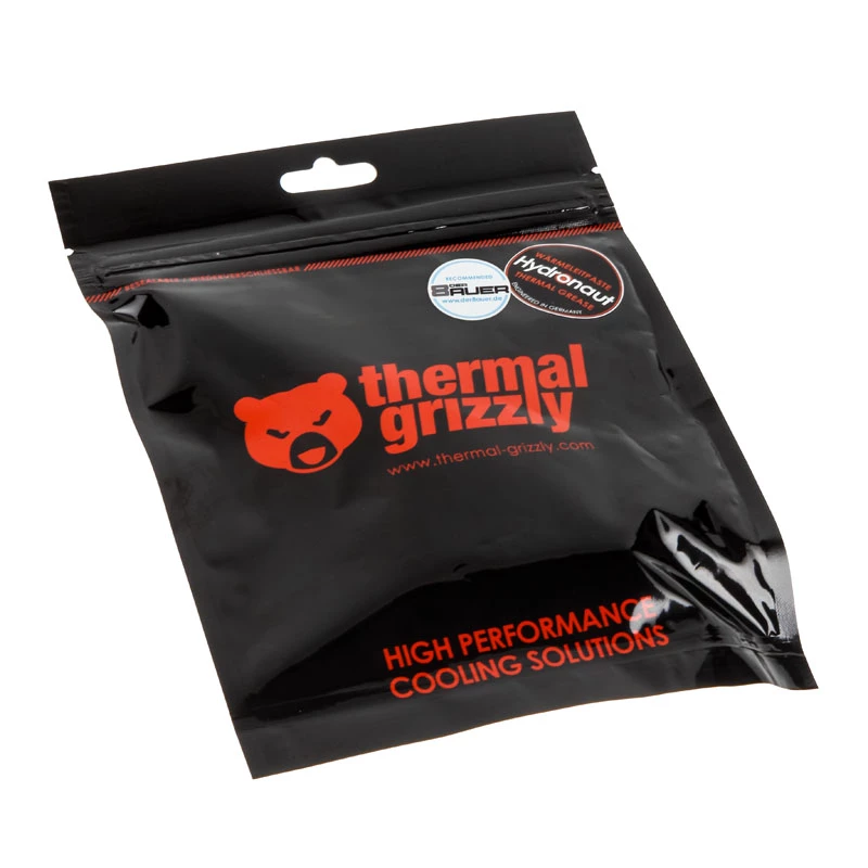 Pasta termoprzewodząca Thermal Grizzly Hydronaut 3ml/7,8g – przewodność cieplna 11,8 W/mK, rezystancja termiczna 0,0076 K/W. Wysoka wydajność dla CPU/GPU.