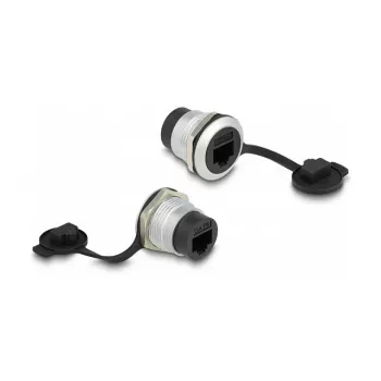 DeLOCK RJ45 Cat.6 złącze wbudowane z osłoną przeciwkurzową