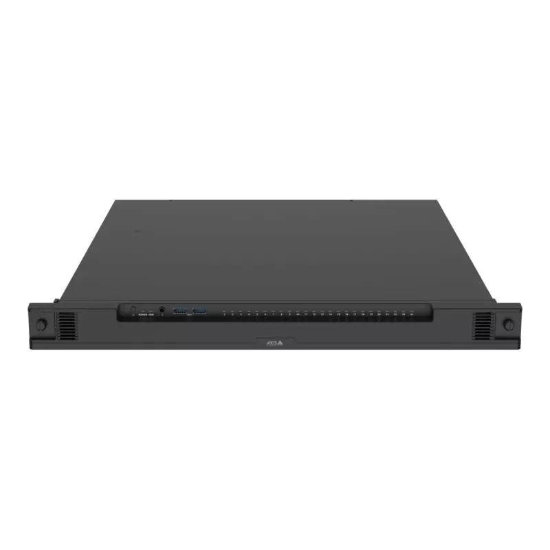 Rejestrator sieciowy AXIS S2224 Mk II 24-kanałowy, odtwarzanie 48 kanałów, 7680×4320, 6 TB HDD, 256 GB SSD, RAID 0/1/10, 1U, czarny