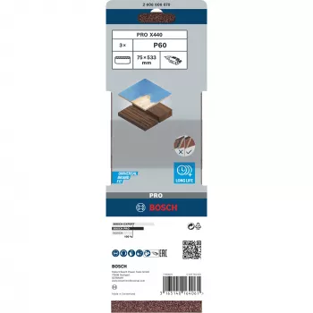 Bosch 2 608 606 070 akcesorium do szlifierki 3 szt. Pas szlifierski