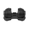 Regulowana hantla żeliwna Rebel RBA-2303 — do 24 kg, czarna, pojedyncza sztuka