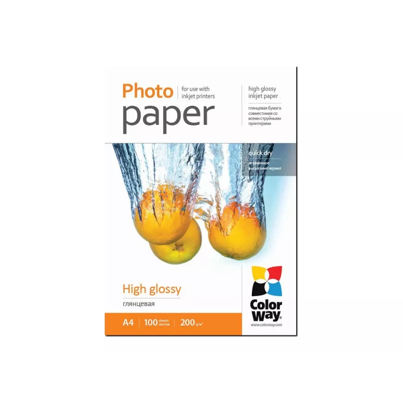 Photo Paper Gloss Colorway PG200100A4 A4 biały