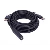 UNITEK Y-278 kabel USB USB 2.0 10 m 2 x USB A USB A Czarny