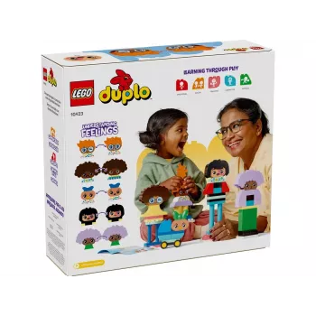 Zabawka konstrukcyjna LEGO DUPLO 10423 zestaw z figurkami do zbudowania, 71 elementów, dla dzieci od 3 lat, wysokość figurek 260 mm