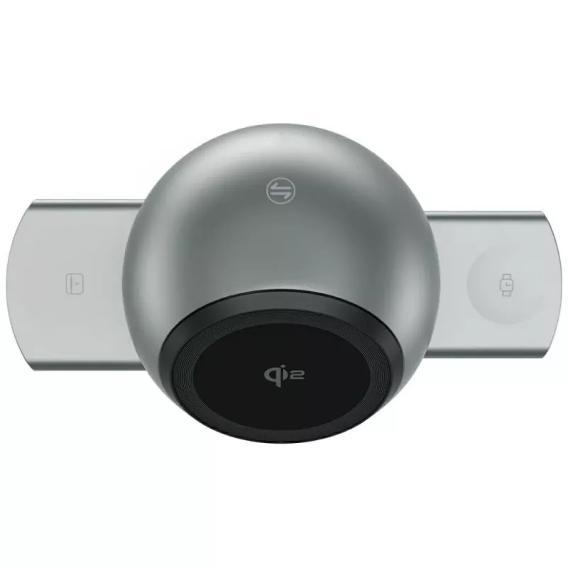 Stacja ładująca ChargeBot Sound Qi2 szary
