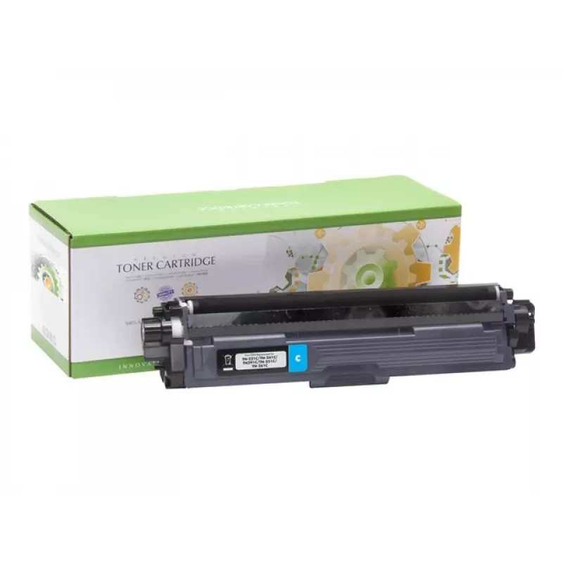 Kaseta z tonerem Static Control do Brother TN-221C/TN-241C, cyjan, zamiennik kompatybilny
