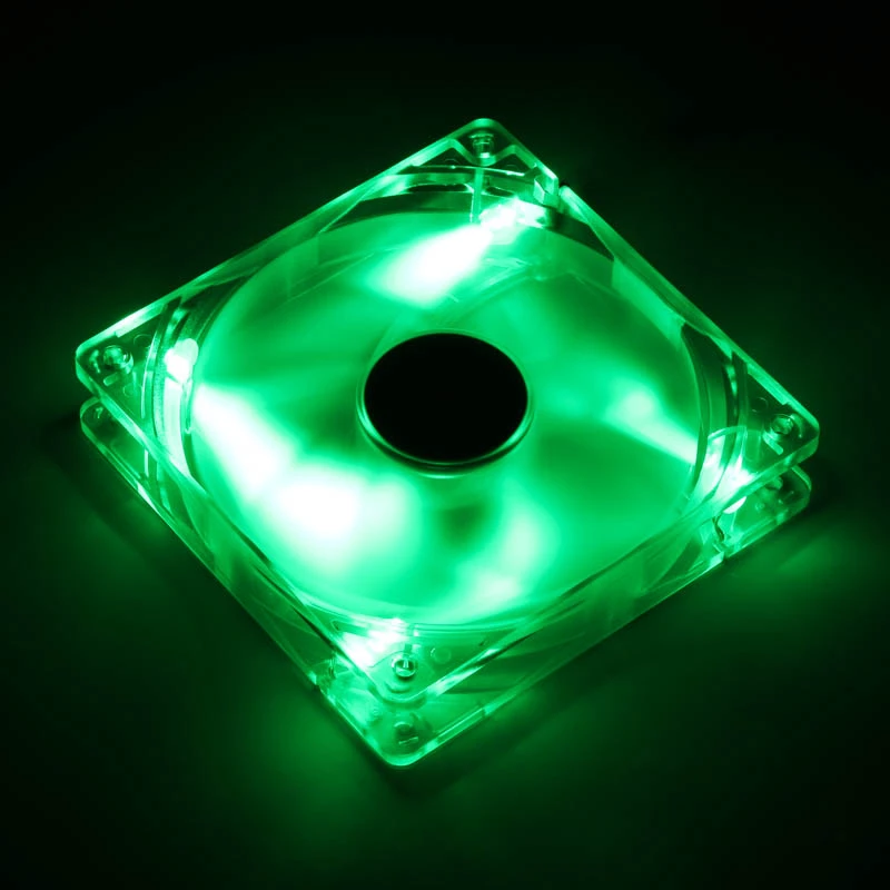 SilverStone SST-FN121-P-GL 120 mm wentylator do obudowy z zieloną diodą LED