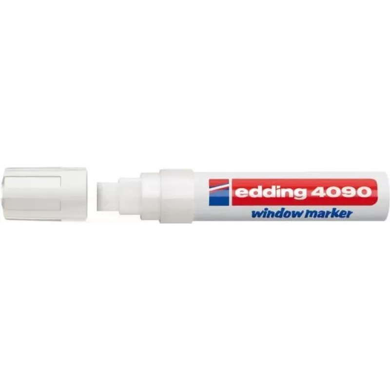 Marker kredowy Edding 4090 dłuto biały