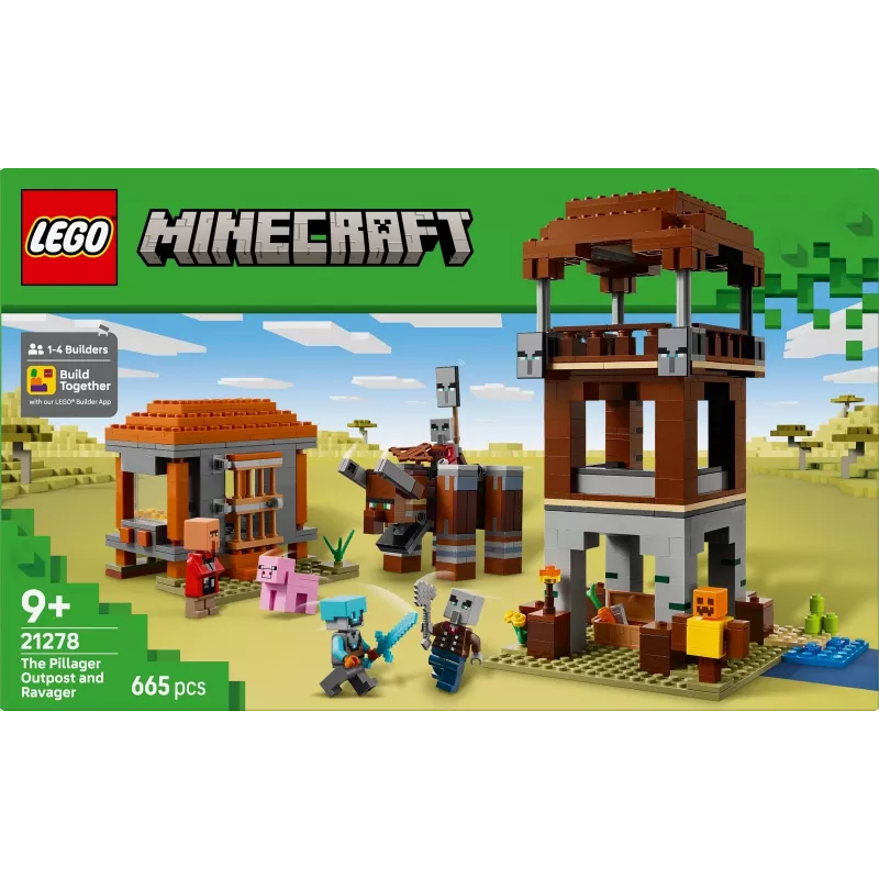 LEGO MINECRAFT 21278 Placówka złosadników i niszczyciel