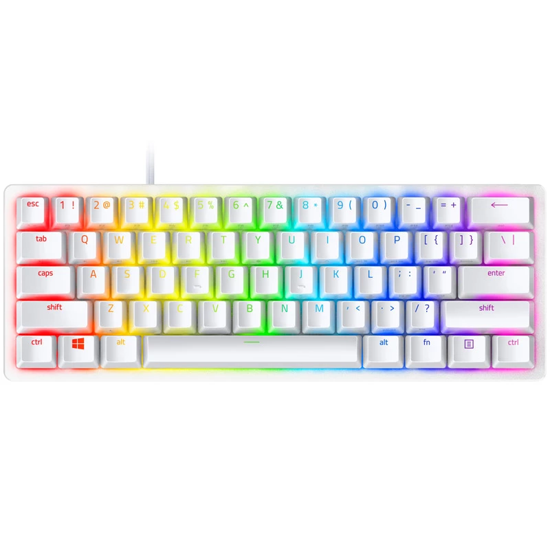 Klawiatura Razer Huntsman Mini Gaming USB QWERTY angielska biała