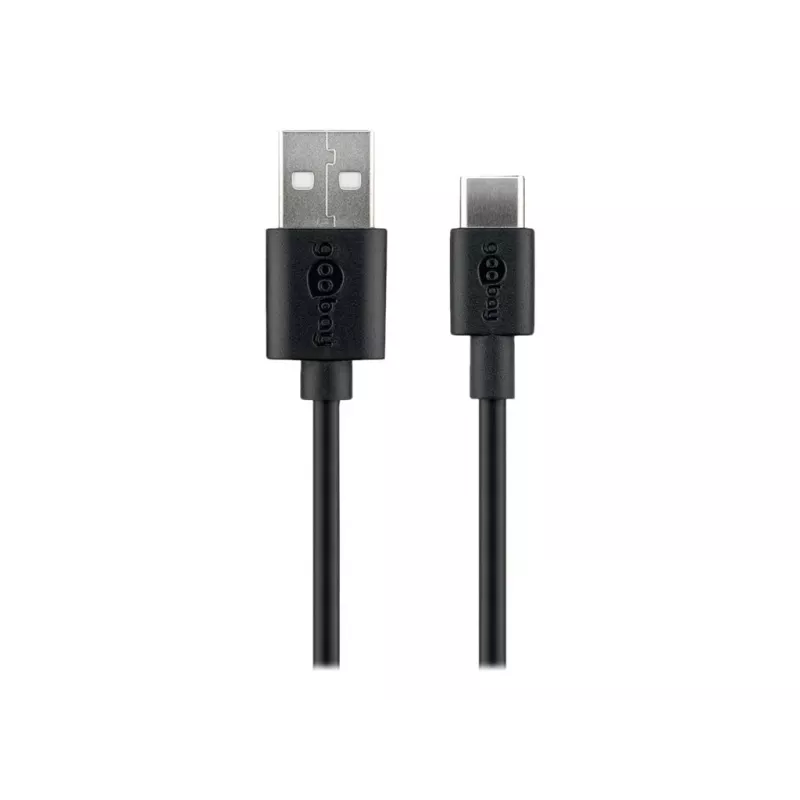 Goobay | Kabel do ładowania i synchronizacji USB-C (USB-A > USB-C) | 59124 | USB-C męski | USB 2.0 męski (typ A)