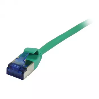 Kabel krosowy Synergy 21 RJ45, CAT6A 500 MHz, 0,25 m, zielony, U/FTP, cienkiline okrągły d=3,8 mm, TPE(Superflex), AWG32, Synergy 21 - Cyfrowe/Dane - Sieć