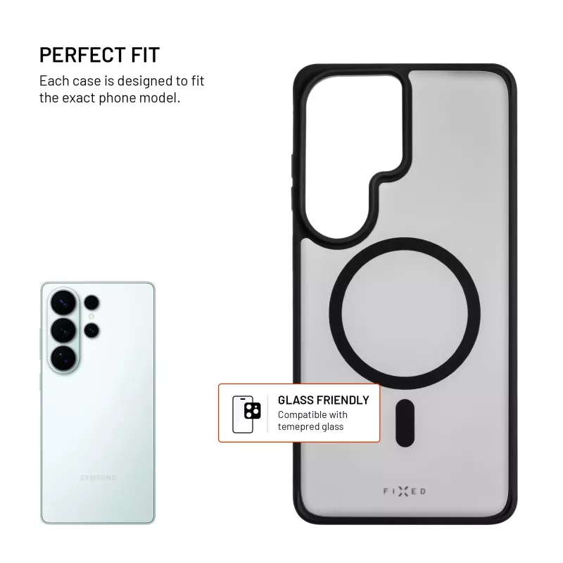 Fixed MagMisty | Pokrywa tylna | Samsung | Galaxy S26 Ultra | Poliwęglan/TPU | Czarny