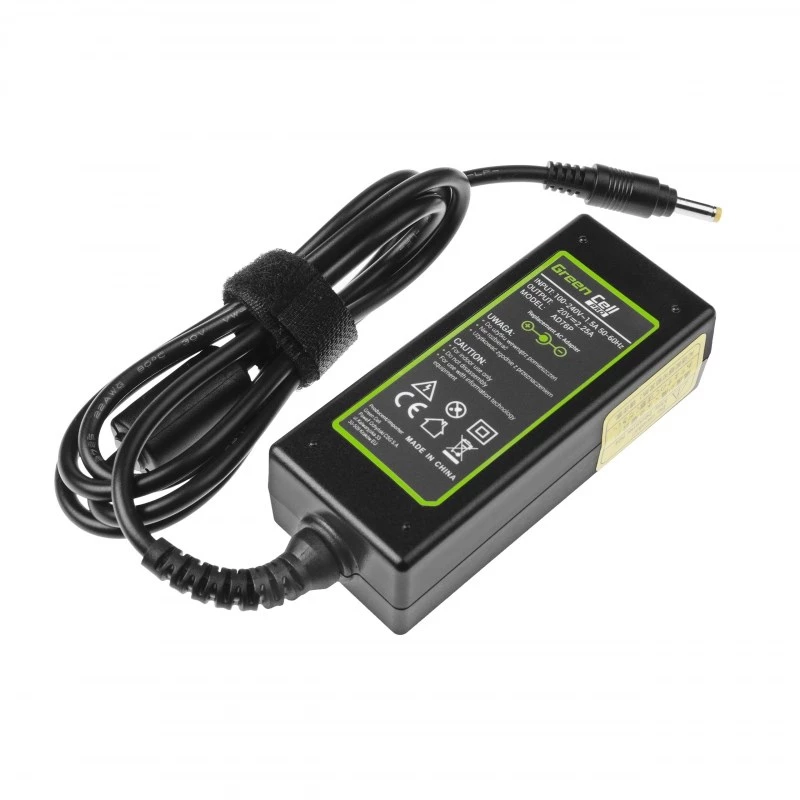 Zasilacz zielony Cell AD76P 45 W do laptopów Lenovo, 20 V 2,25 A, AC-DC, wejście 100–240 V, czarny