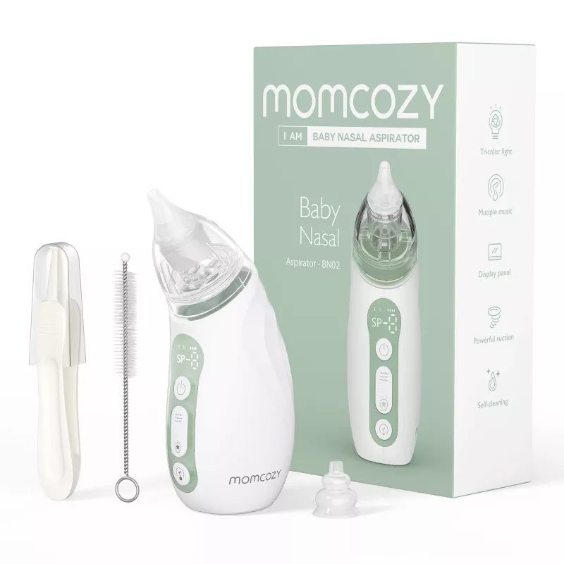 Momcozy BN02 Zielony Aspirator do Nosa dla Niemowląt