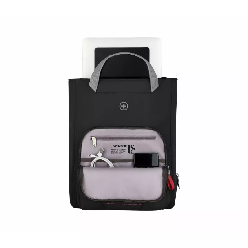 Etui damskie Wenger SwissGear Motion Vertical Tote 39,6 cm 15,6 cala czarny