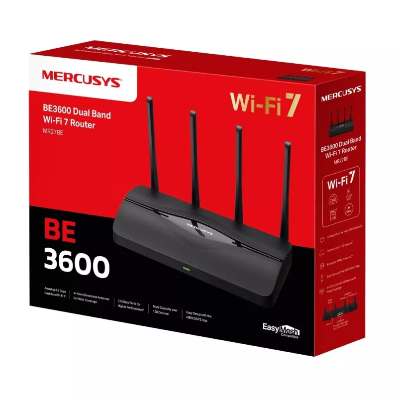Router Mercusys BE3600 Dual Band Wi-Fi 7