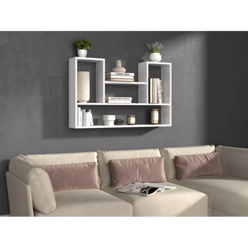 BILBAO 4P hanging rack 100x16x60 cm, Biały
