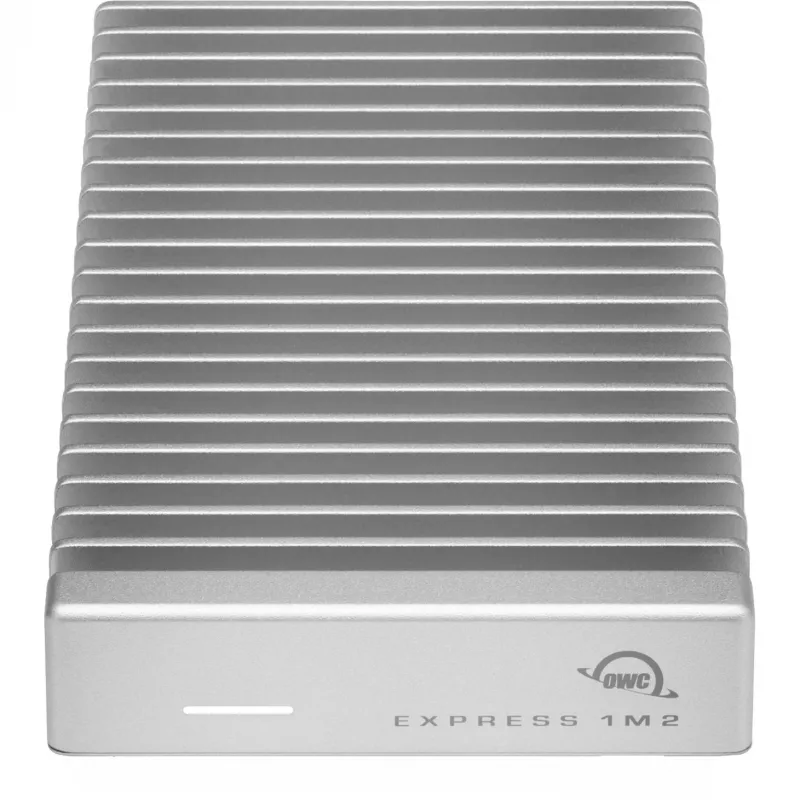Other World Computing OWC Express 1M2 - Speichergehäuse - M.2 NVMe Card - USB4 - Silber (OWCUS4EXP1M2)