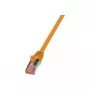 Kabel sieciowy LogiLink 1.5m Kat.6 RJ-45 S/FTP Pomarańczowy