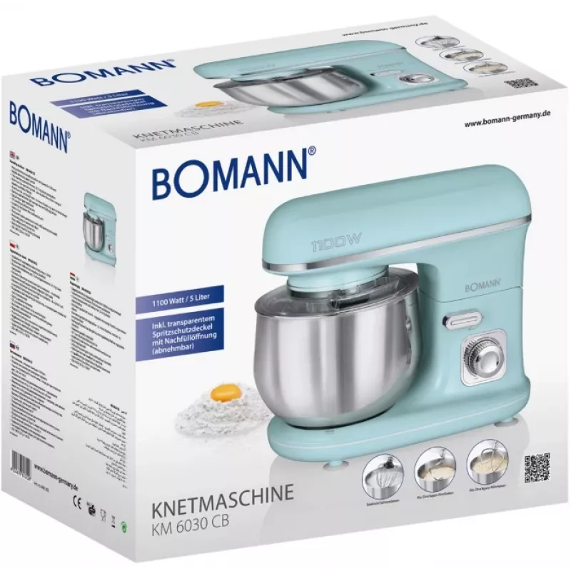 Bomann KM 6030 CB robot kuchenny 1100 W 5 L kolor miętowy