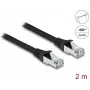 Kabel sieciowy DeLOCK RJ45 Kat.6A 2m Czarny