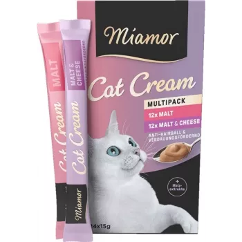 MIAMOR Cat Cream Malt - przysmaki dla kotów - 24x15g