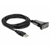 DELOCK Adapter USB 2.0 Typ-A zu 1 x Seriell RS-232 DB9 3 m