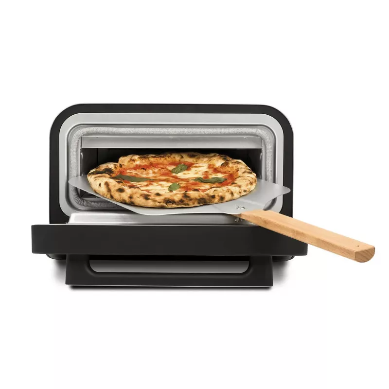 Piekarnik do pizzy G3FERRARI G10204 — blatowy piec do pizzy, 1 pizza, 1850 W, maks. Ø 30 cm, czarny/srebrny