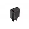 NATEC AC szybkie ładowanie przewodowa ładowarka wewnętrzna Ribera — 18W (5–15V, do 3A), 1× USB-A, czarna