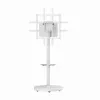Wolnostojący stojak pod telewizor GEMBIRD TVS-86TR-01-W do telewizorów 37–86 cali, biały, obrotowy i z regulacją nachylenia, VESA 200x200–600x400, maks. obciążenie 50 kg