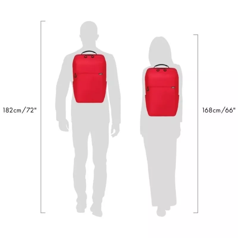 Casual backpack DICOTA D32121-RPET czerwony Polyester rPET