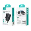 Szybka ładowarka USB i USB-C 30W GaN usams CC229 biała — wskaźnik LED, kompaktowa konstrukcja
