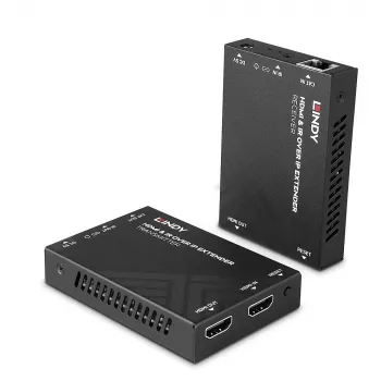 Lindy HDMI i IR przez IP Extender, 1920 x 1080 pikseli, nadajnik i odbiornik AV, 150 m, przewodowy, czarny, HDCP