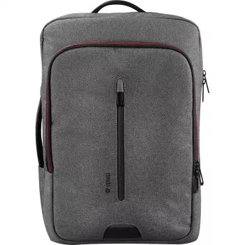 Plecak YENKEE YBB 1522GY — wielofunkcyjny plecak na laptopa 15,6 cala | Nylon, 12 l, Szary/Czerwony