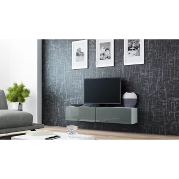 Cama stojak TV VIGO 140 30/140/40 biały/szary połysk