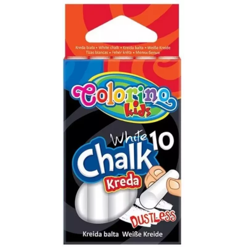 Colorino Kids Dustless kczerwonya biała 10 szt.