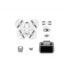 Dron DJI Flip 4 z kamerą 48 MP, 4K (3840x2160), akumulatorem 3110 mAh, 16 m/s, zasięgiem 14 000 m, 4 wirnikami, 0,249 kg, czarno-biały