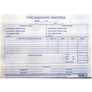 Faktura VAT 1+1 SK, A5, 2 × 50 ark.