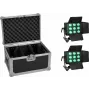 Zestaw oświetlenia LED EUROLITE CLS-9 QCL RGB/WW 9x7W — 9 opraw, diody QCL RGB/WW, 7W każda