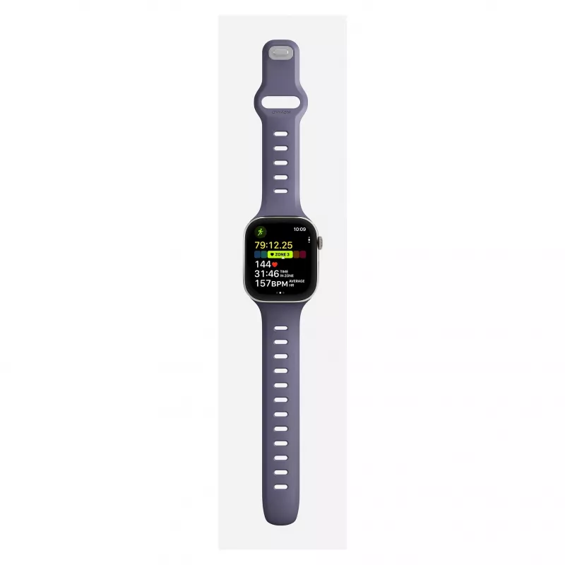 Pasek Nomad Tempo Band fioletowy gumowy, kompatybilny ze smartwatchem, szerokość 18 mm, nadgarstek 135–175 mm