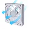 Wentylator obudowy komputera Lian Li Uni Fan 12RSLIN3W 120 mm biały, 12 V, 0,2–2100 obr./min, 2,66 mmH2O, FDB