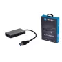 USB hub NATEC Moth 4-port USB 3.2 Gen 1 Type-A (5000 Mbit/s), zasilany przez USB, czarny, kabel 0,15 m