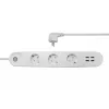 Inteligentna listwa zasilająca Denver SHP-300U 3 gniazda AC Typ E 4 Biała