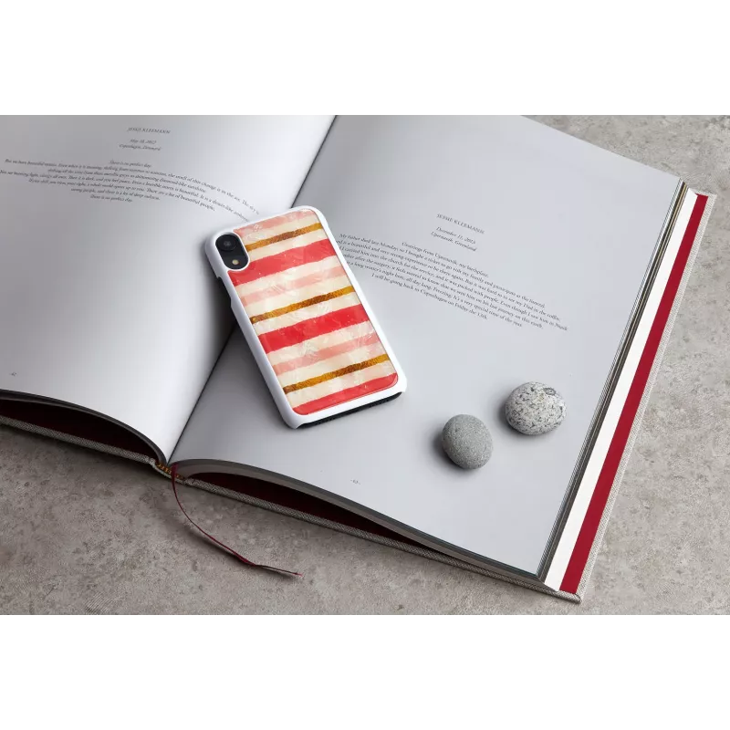 Etui ochronne na smartfona iKins do iPhone XR — wzór Short Cake, białe