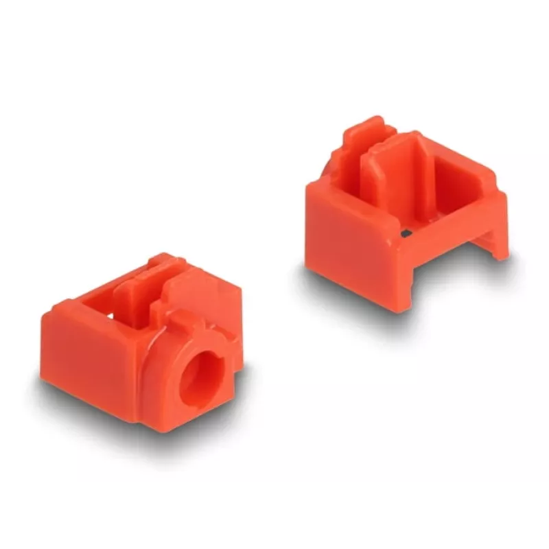 Blokada portu DeLOCK 20928 RJ-45 czerwony plastik 11 szt.