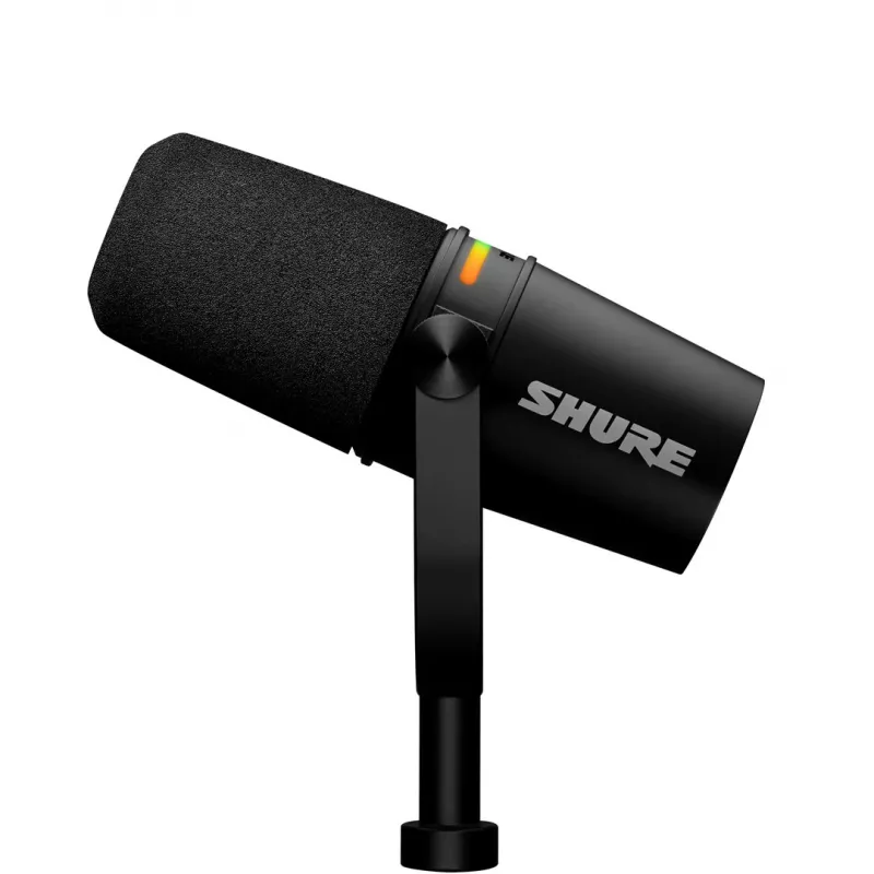Shure MV7+-K - Mikrofon wykładowy/wokalny z złączem XLR/USB-C, czarny