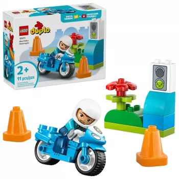 LEGO DUPLO 10471 Niebieski Motocykl Policyjny